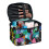 Rejse makeuptaske med børstehuller Abstrakt print polyester 1