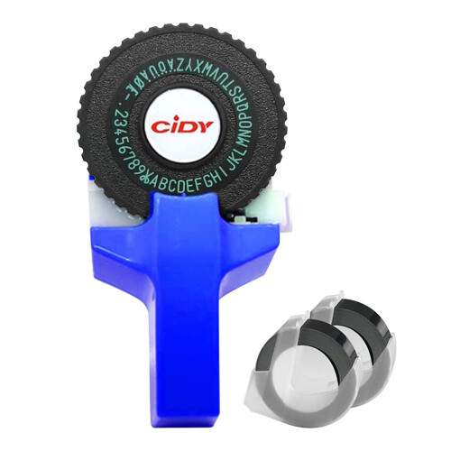 Mini manual embossing label maker handheld battery-free