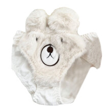 Women's plush bear panties soft cartoon underwear