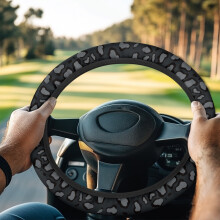Leopard Print Steering Wheel Cover for Golf Cart