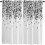 Eucalyptus Black Kitchen Curtains Rod Pocket 2 Panels 42x63 1
