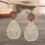 Geometric Drop Earrings Lightweight White for Women 1