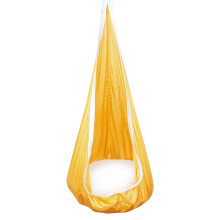 Kids Pod Swing Seat Cotton Sensory Hammock Chair Yellow