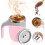 Mug magnétique à café en acier inoxydable rose 1