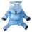 Conjunto de capa de chuva para cães com capuz, mochila e sapatos refletivos. 1