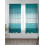 Teal Green Gradient Sheer Curtains 52x63 in, Wood Grain 2