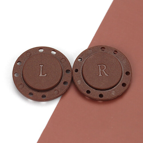 Magnetic Clothing Buttons Round Concealed Snap 5 pcs