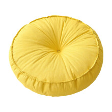 Floor Pillow Yellow Round Seat Cushion 18 in