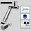 Faucet Extender 1440 Swivel Single Gear Universal 1