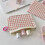 Gebreide wollen make-uptas van polyester, 16x11x3 cm 1