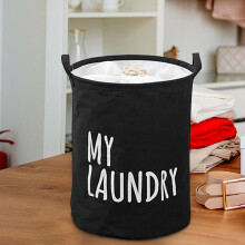 Plátěný pytel na prádlo Heavy Duty Cotton 43l černý