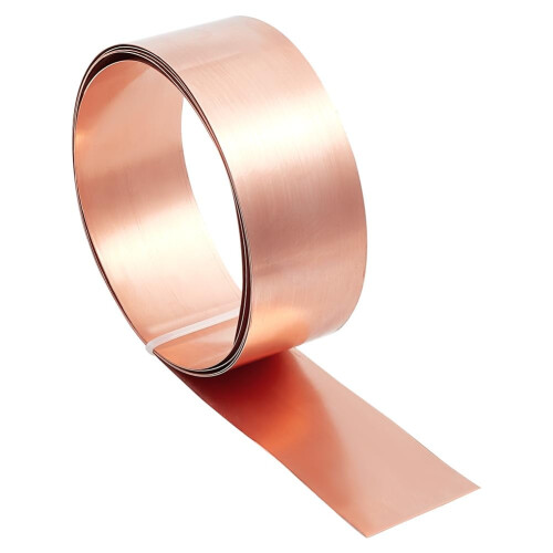 Copper Sheet Roll 6.56 ft x 2 in x 26 Ga Unplated