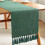 Chemin de table rustique d'automne avec pompons 18 x 90 pouces 5