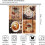 Coffee Theme Rustic Kitchen Curtains 2 Panels 42x54 inch 2