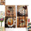 Coffee Theme Rustic Kitchen Curtains 2 Panels 42x54 inch 3