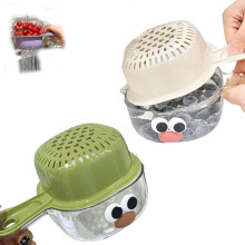 YEPOLERCE kitchen draining basket with handle dual-layer
