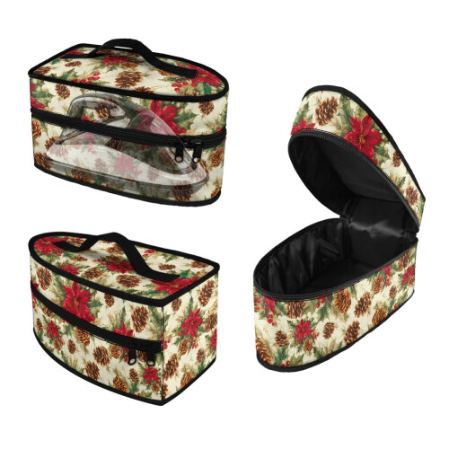 Poinsettia Garment Steamer Organizer Bag