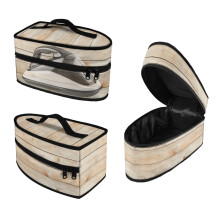 Handheld Garment Steamer Case Durable Wood-Texture Carrying