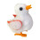 Electronic Walking Quacking Duck Plush Toy White 2