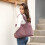 Bolsa Tote Feminina Grande em Lona Resistente 21,65x15,35x5,51 polegadas 5