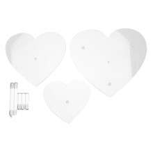 Heart-Shaped Acrylic Cupcake Stand Clear 3-Tier 17-Cupcake