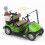 Golfvognsdekoration Rød/Hvid Støbt Miniaturemodel 1