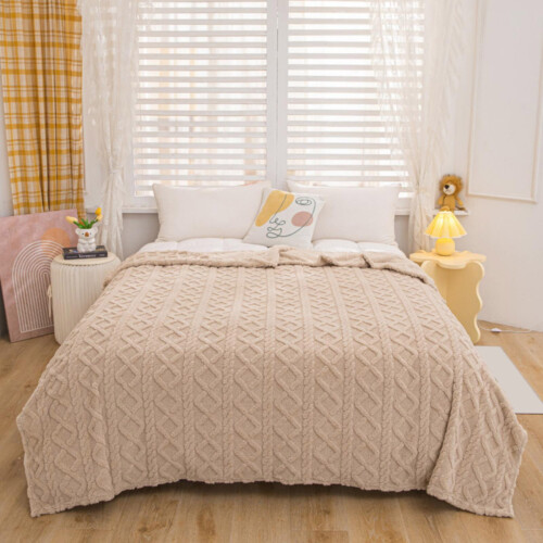 Xoxingysm Plush Ice Blanket Lightweight Breathable