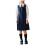Mädchen-Schuluniform-Set in Marineblau: Pullover, Kleid, Bluse, Krawatte 1