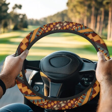 Aztec Ethnic Steering Wheel Cover for Club Car Golf Cart