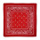 Women's Polyester Cowboy Headband 22x22 Inch Red 1