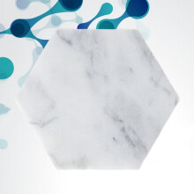 Posavasos redondo de cerámica blanco (1 unidad)