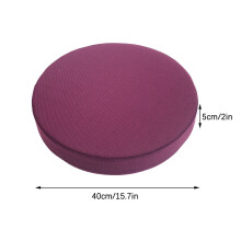 Coussin rond pour chaise de jardin, idéal pour le mobilier de terrasse.