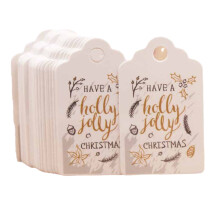 Christmas Gift Tags Kraft Paper 100 per Set