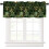 Hunter Green Marble Window Valance Abstract Hexagon Texture 1