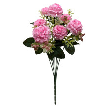 Flores artificiais de PU para decoração de casamentos ao ar livre e residências.