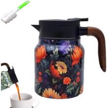 Peshoriadm Thermal Teapot Stainless Steel 1000ml with