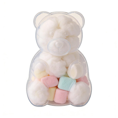 Gummy Bear Container Bear-Shaped Jar 1 Count