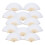 Handheld Bamboo Folding Fan White 30 Pack 1