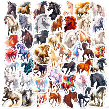 Cartoon Horse Stickers 50-Pack for Kids Rewards and Crafts
