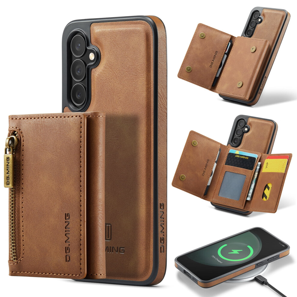 Samsung Galaxy S24 Wallet Case Pu Leather With Brown 941560729188