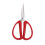 Stainless Steel Scissors 6.7 Inch Red Ergonomic Handle 1
