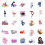 Dance Stickers Ballet Cheerleading Studio 50-Pack 4
