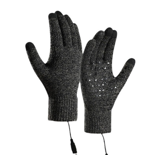 Heated Knitting Gloves USB Rechargeable 1 Pair