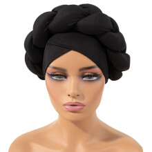 Boho Turban Hat Polyester Headwrap for Quick Styling