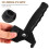 ROSENICE Ergonomic Plastic Cane Handle Black 1pc 3