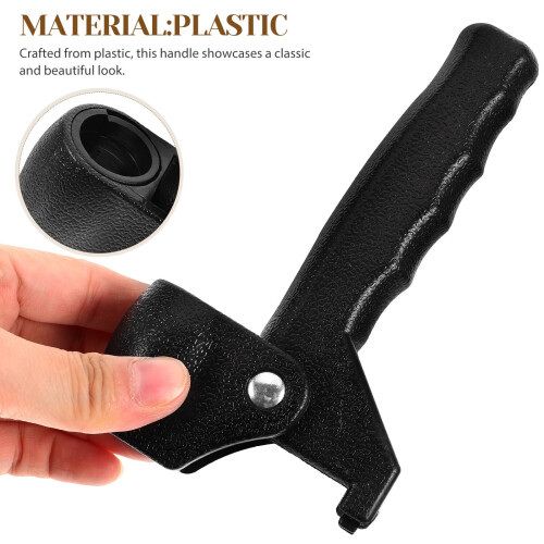 ROSENICE Ergonomic Plastic Cane Handle Black 1pc 2