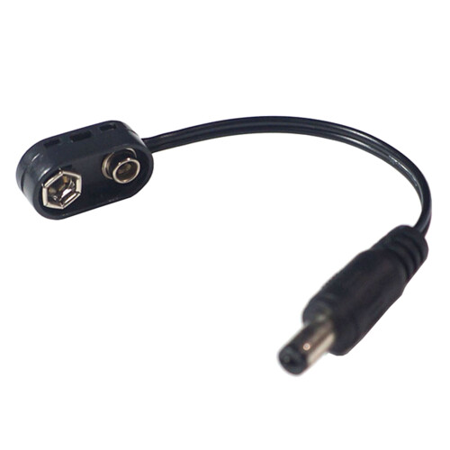 9V Battery Clip Converter Cable for Guitar Pedal