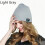 Bonnet Bluetooth sans fil avec micro-haut-parleur gris clair 2