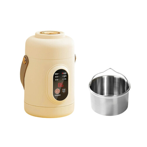 Ceramic Glazed Cooking Pot with Steamer and Timer 1.5L