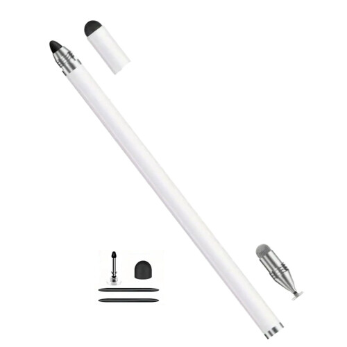 Penna stilo capacitiva 4 in 1 con 4 punte di diverso materiale